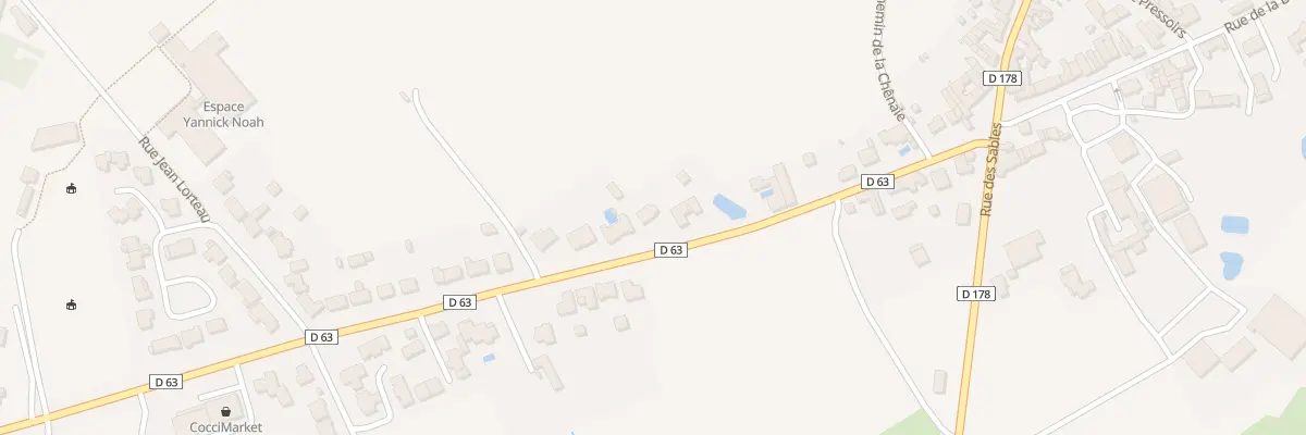 Plan du 16 Av du Gen de Gaulle à Saint-Colomban