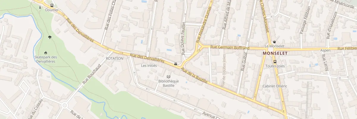 Plan du 2 Rue des Dervallières à Nantes