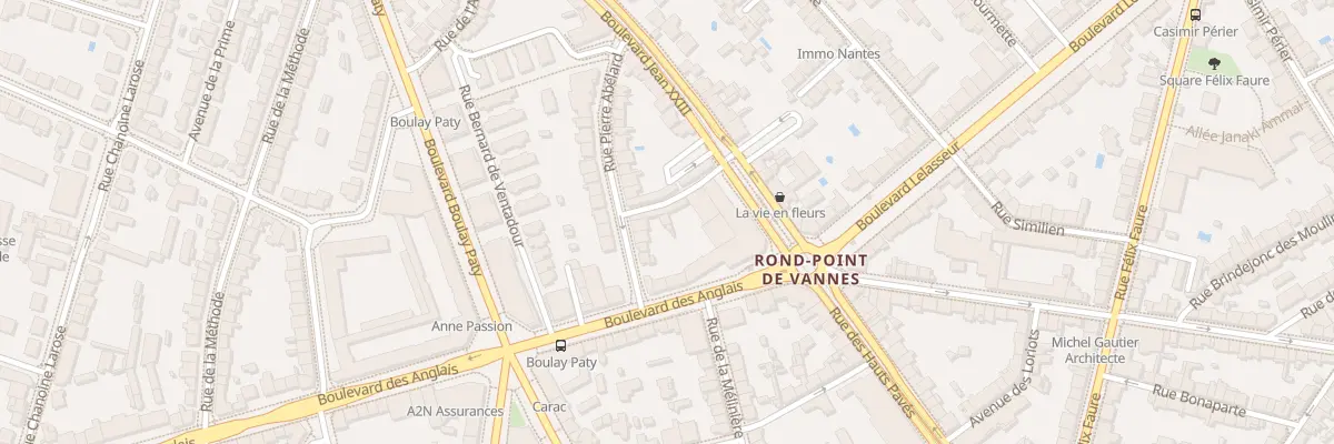 Plan du 2 Bd des Anglais à Nantes