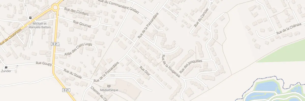 Plan du 10 Rue de la Fougeraie à Donville-les-Bains
