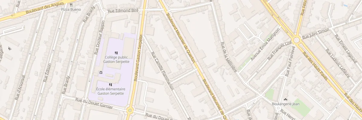 Plan du 55 Bd Meusnier de Querlon à Nantes