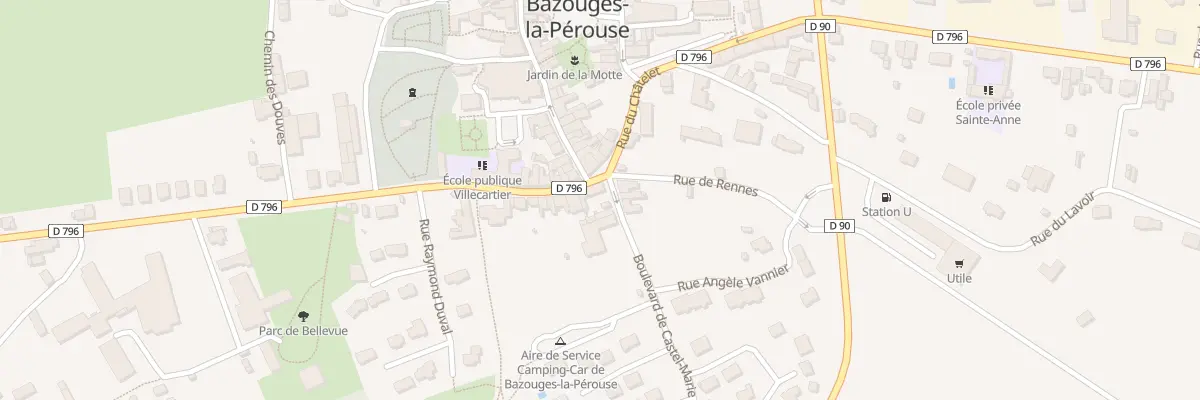 Plan du 15 Rue du Châtelet à Bazouges-la-Pérouse