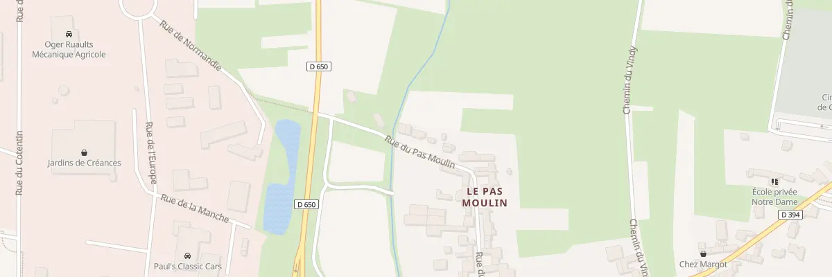 Plan du 100 Rue du Pas Moulin à Créances