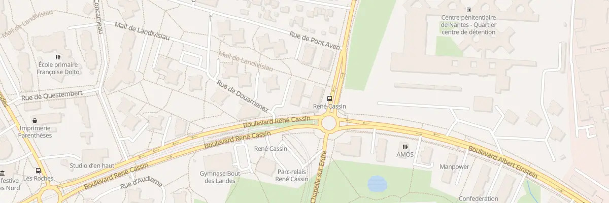Plan du 4 Bd René Cassin à Nantes