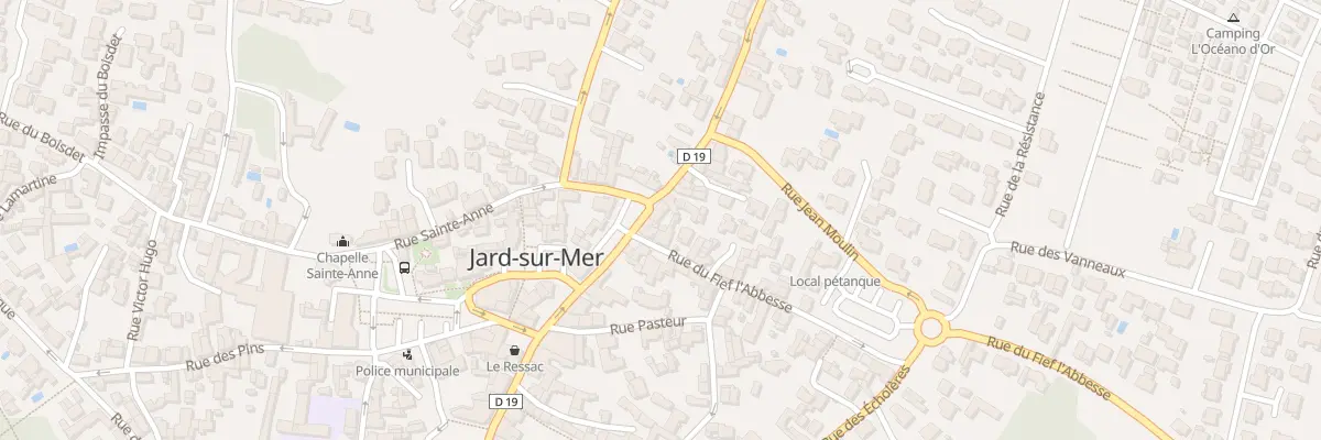 Plan du 12 Rue Georges Clémenceau à Jard-sur-Mer