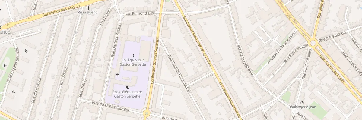 Plan du 74 Rue Camille Flammarion à Nantes