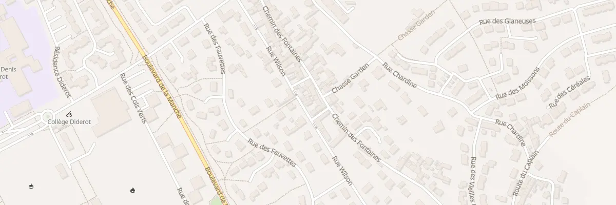 Plan du 934 Rue Wilson à Cherbourg-en-Cotentin