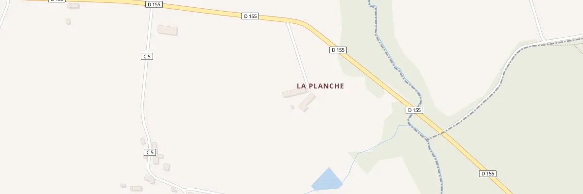 Plan du 5043 La Planche à Trans-la-Forêt