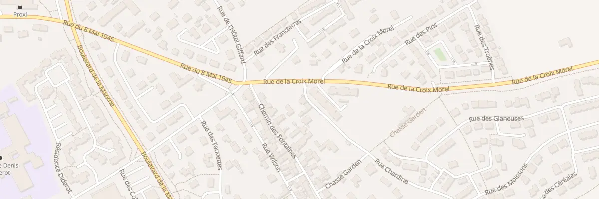 Plan du 24 Rue Chardine à Cherbourg-en-Cotentin