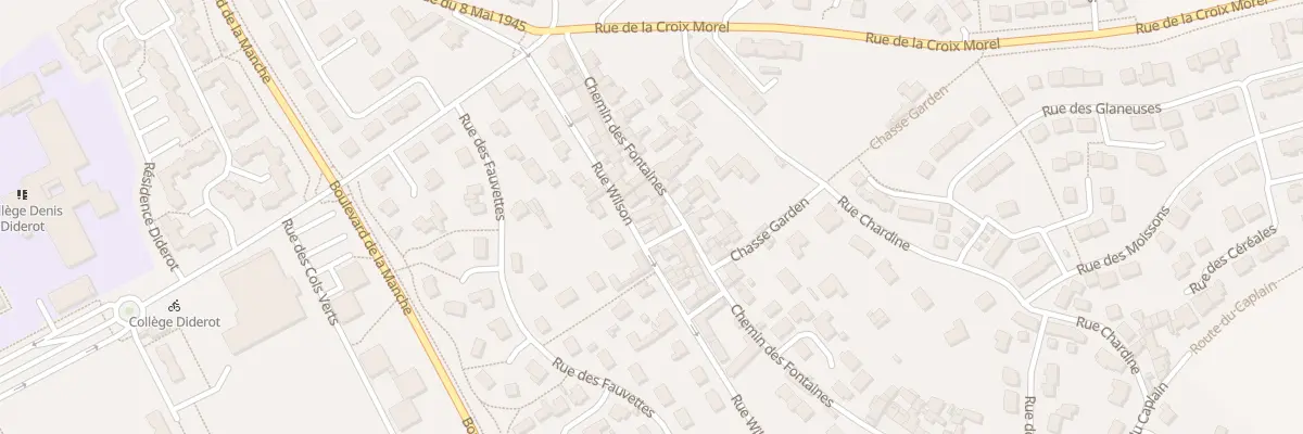 Plan du 982 Rue Wilson à Cherbourg-en-Cotentin