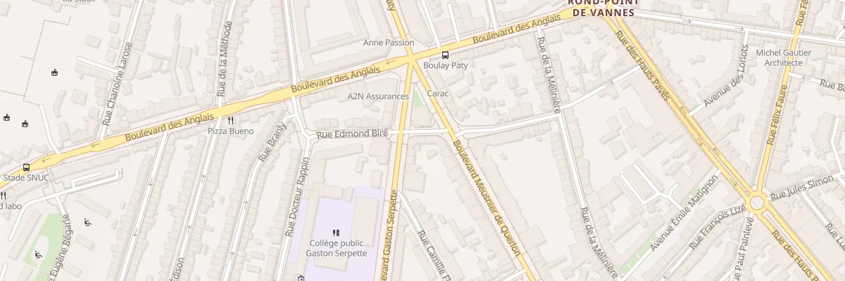 Plan du 17 Rue Edmond Biré à Nantes
