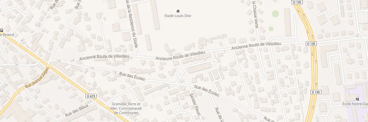 Plan du 282 Rte de Villedieu (Anc) à Granville