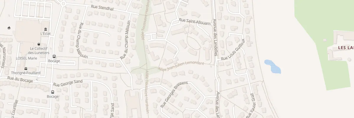 Plan du 17 Rue Saint-Allouarn à Thorigné-Fouillard