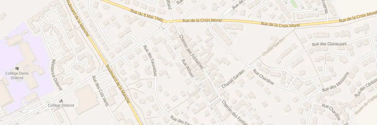 Plan du 1032 Rue Wilson à Cherbourg-en-Cotentin