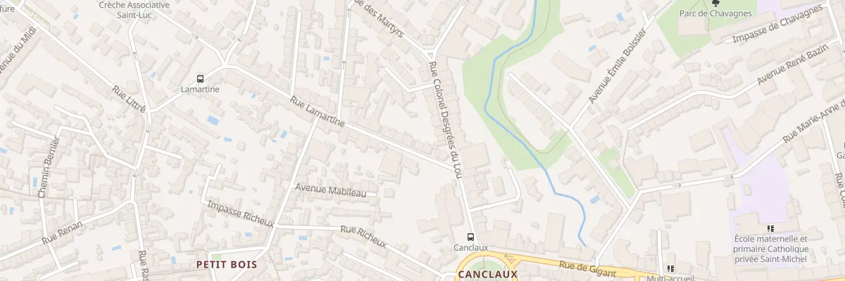Plan du 6 Rue Lamartine à Nantes