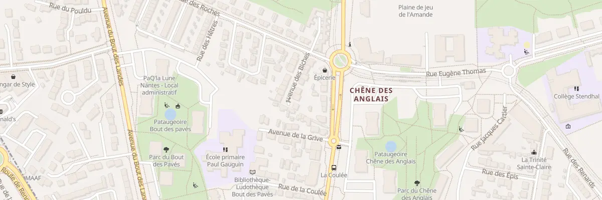 Plan du 13 Av des Biches à Nantes