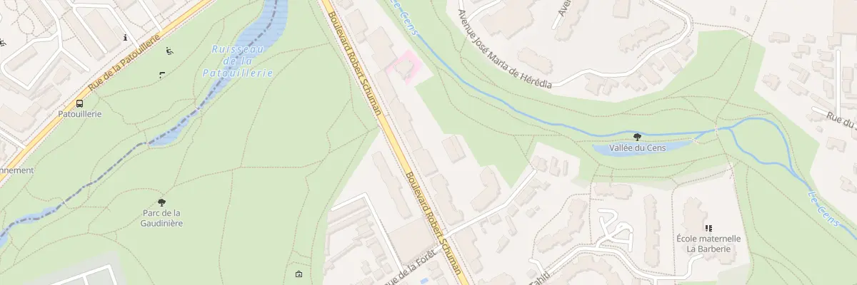 Plan du 232 Bd Robert Schuman à Nantes