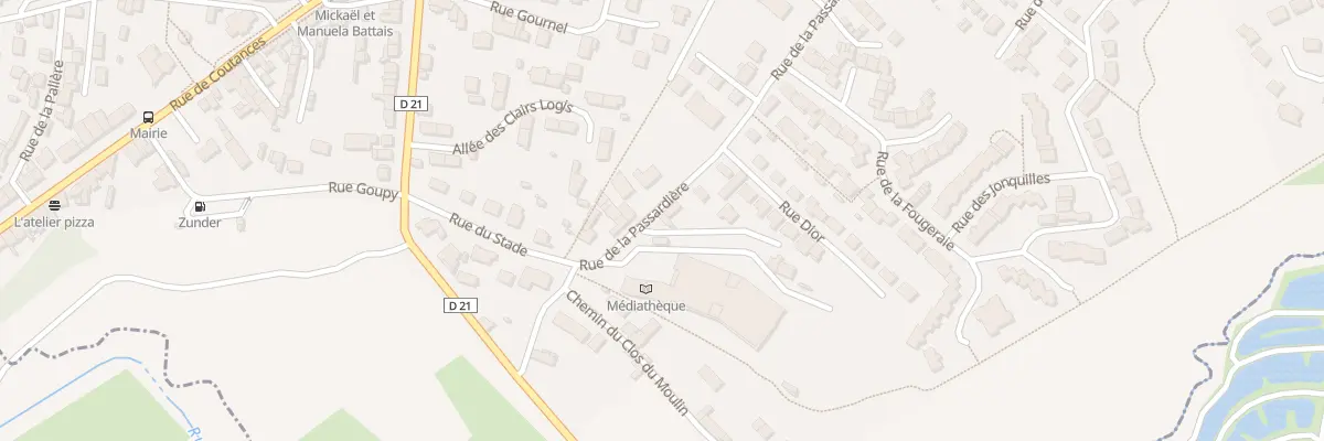 Plan du 2 Rue de la Passardière à Donville-les-Bains