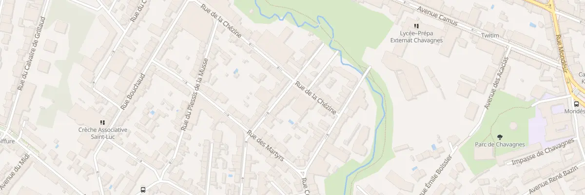 Plan du 28 Rue des Roses à Nantes