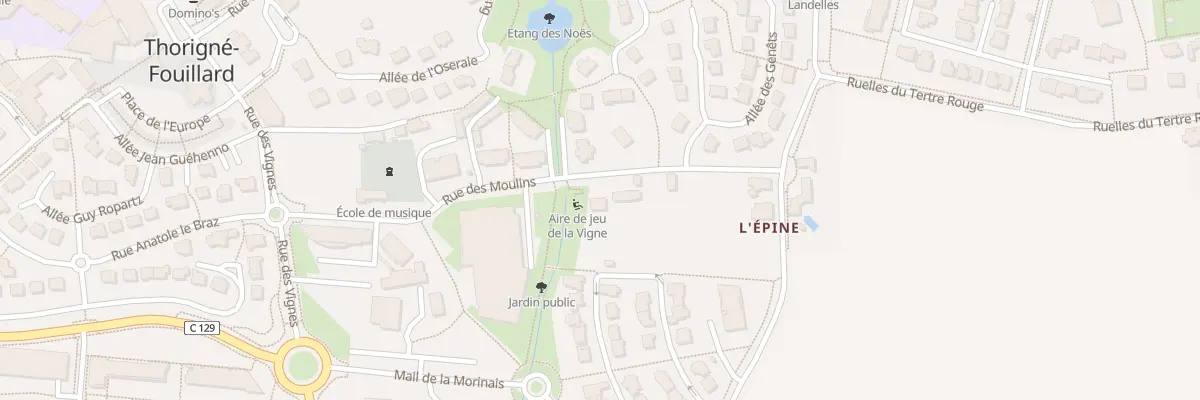 Plan du 5055 Rue des Moulins à Thorigné-Fouillard