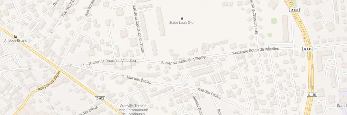 Plan du 237 Rte de Villedieu (Anc) à Granville