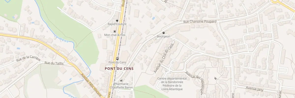 Plan du 24 Rue Chanoine Poupard à Nantes