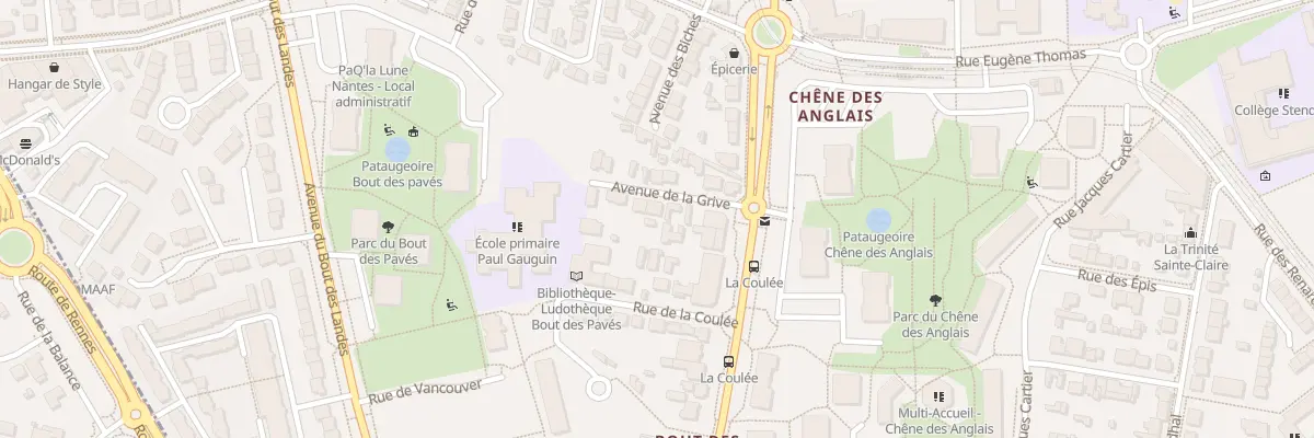 Plan du 5 Av de la Grive à Nantes
