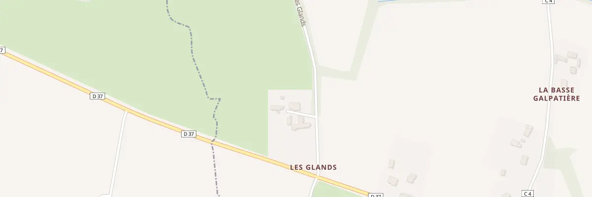 Plan du 128 Les Glands à Casson