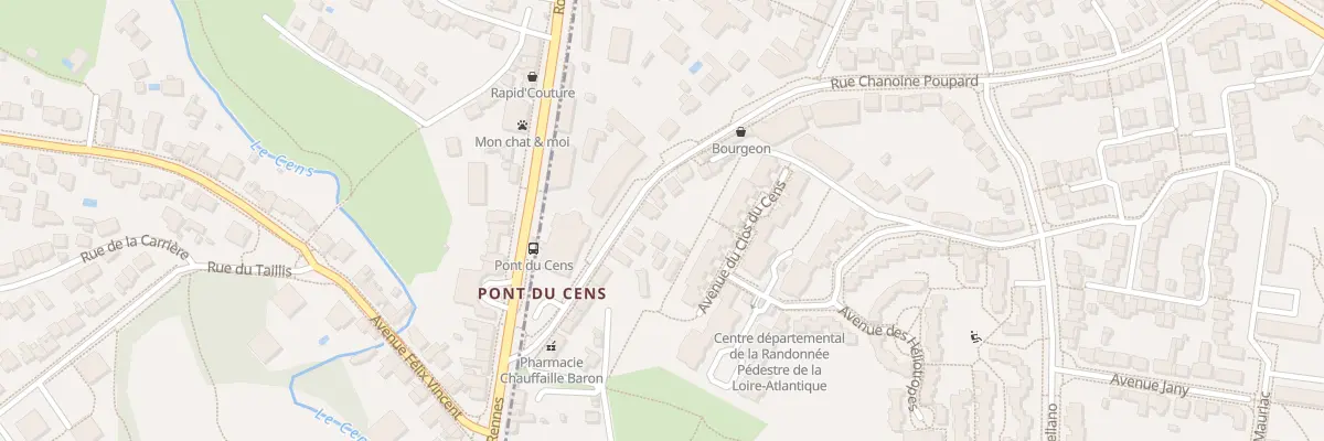 Plan du 22 Rue Chanoine Poupard à Nantes
