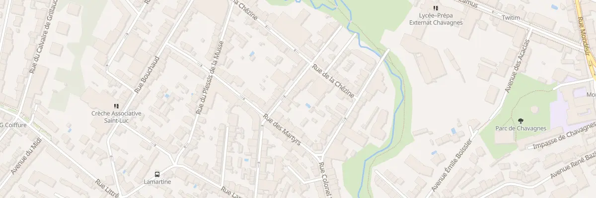 Plan du 24 Rue des Roses à Nantes