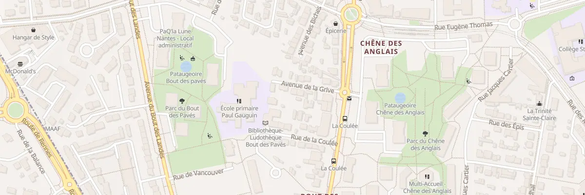 Plan du 7 Av de la Grive à Nantes