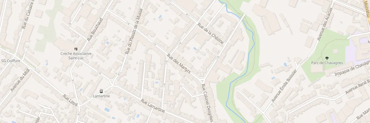Plan du 10 Rue des Martyrs à Nantes