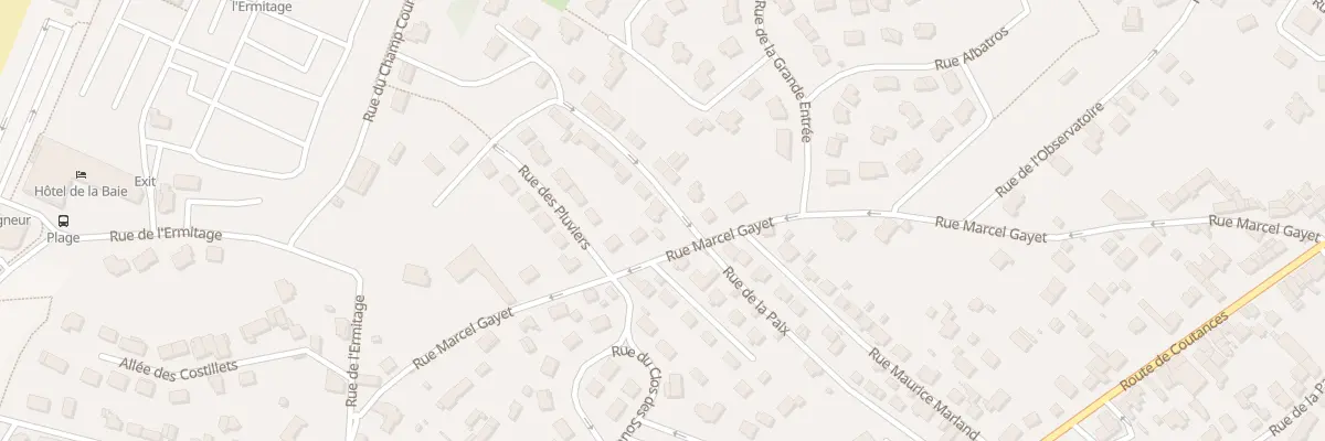 Plan du 30 Rue Marcel Gayet à Donville-les-Bains