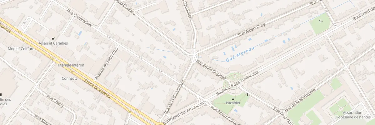Plan du 21 Rue de la Gaudinière à Nantes