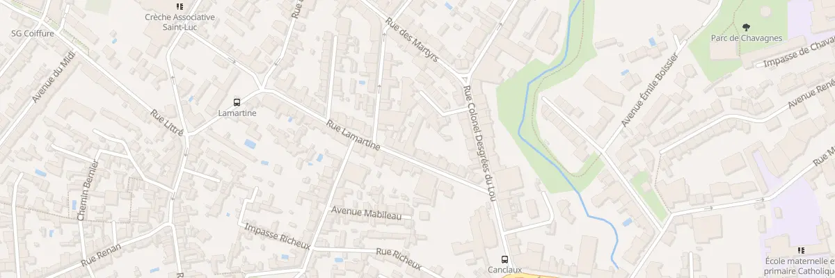 Plan du 14 Rue Lamartine à Nantes