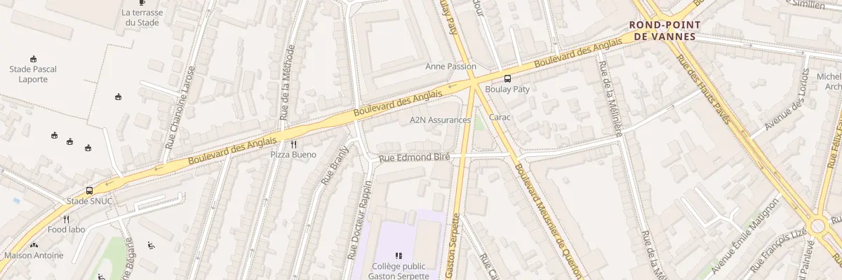 Plan du 22 Rue Edmond Biré à Nantes