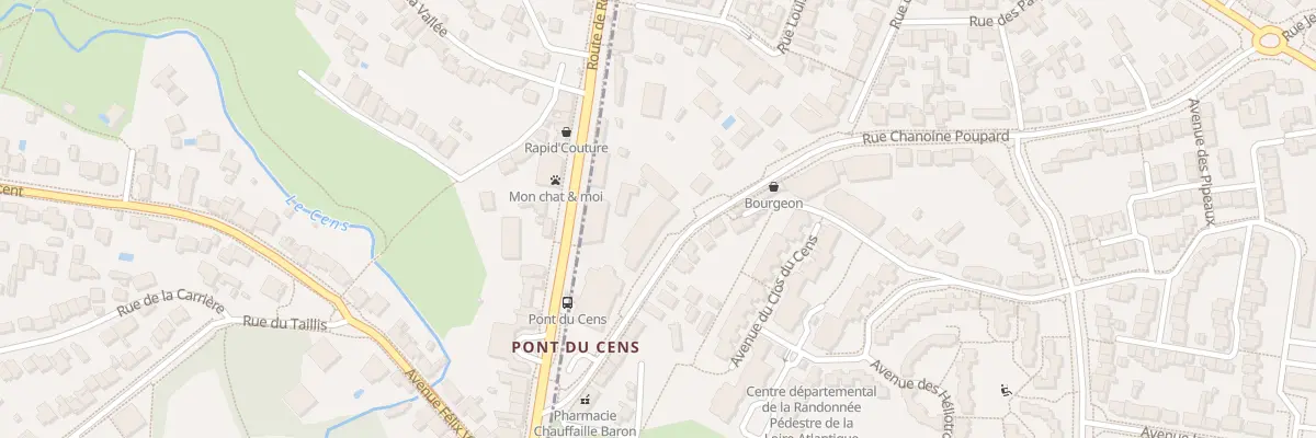 Plan du 5 Rue Chanoine Poupard à Nantes