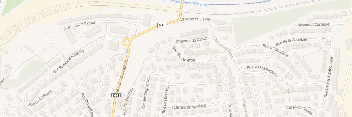 Plan du 185 Rue des Violettes à Granville