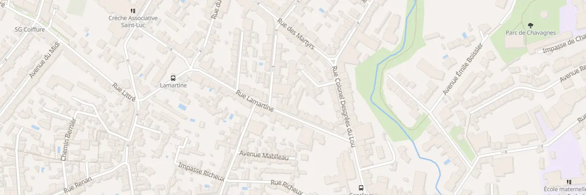 Plan du 16 Rue Lamartine à Nantes
