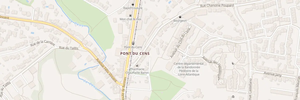 Plan du 14 Rue Chanoine Poupard à Nantes