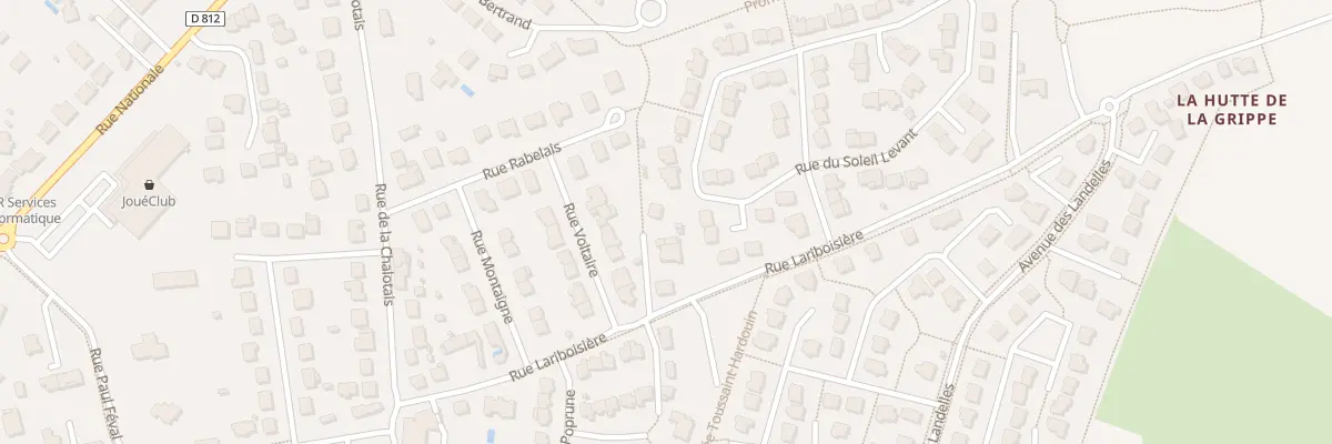 Plan du 5342 Rue Lariboisière à Thorigné-Fouillard