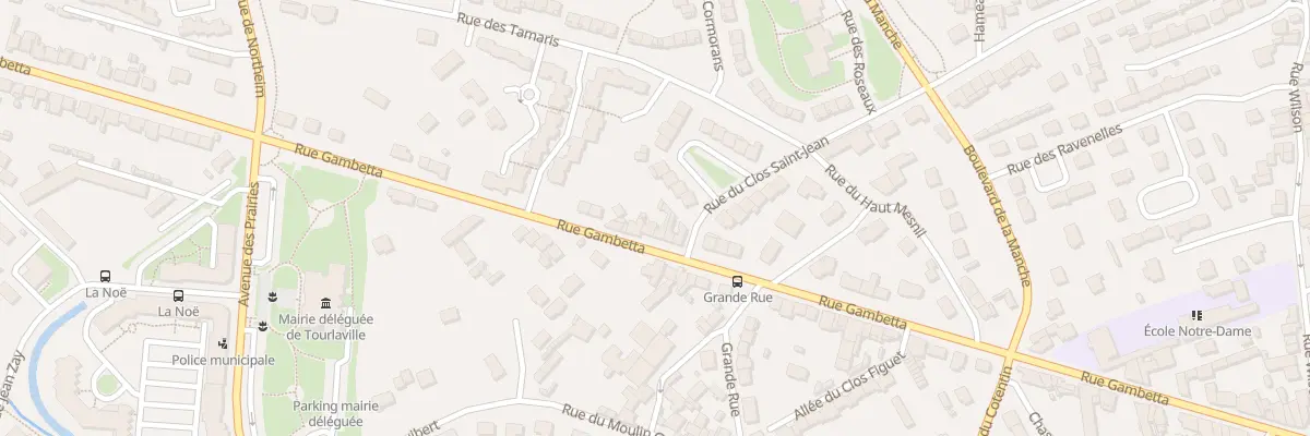 Plan du 129 Rue Gambetta - Tourlaville à Cherbourg-en-Cotentin