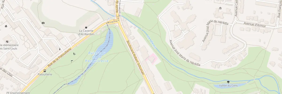 Plan du 254 Bd Robert Schuman à Nantes