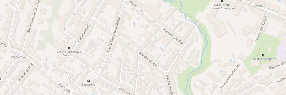 Plan du 15 Rue des Roses à Nantes