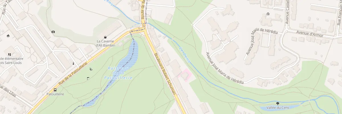 Plan du 256 Bd Robert Schuman à Nantes