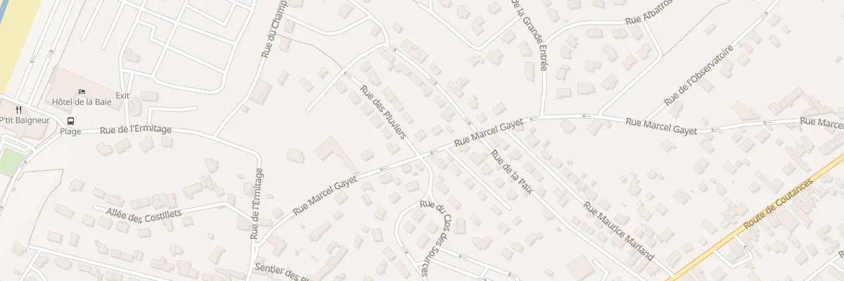 Plan du 34 Rue Marcel Gayet à Donville-les-Bains
