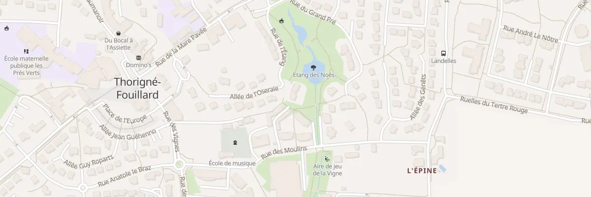 Plan du 14 Rue de l’Etang à Thorigné-Fouillard