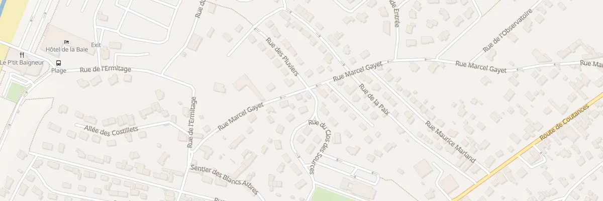 Plan du 23 Rue Marcel Gayet à Donville-les-Bains