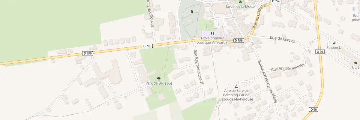Plan du 2 Rue Raymond Duval à Bazouges-la-Pérouse