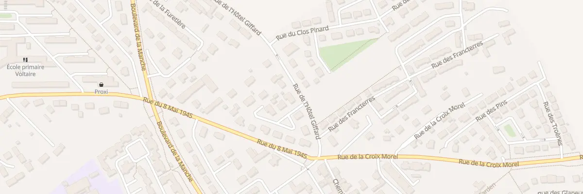 Plan du 2 Rue du Clos d’Entre Les Chemin à Cherbourg-en-Cotentin